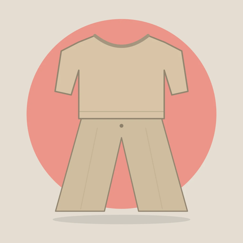 Beige Linen-Blend Co-ord Set