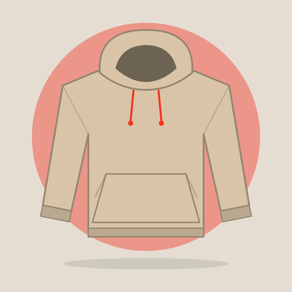 Beige Oversized Street Hoodie