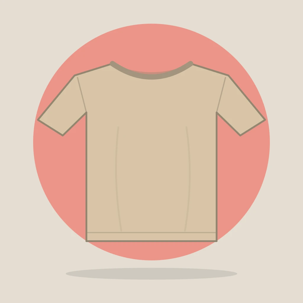 Beige Oversized Street Tee