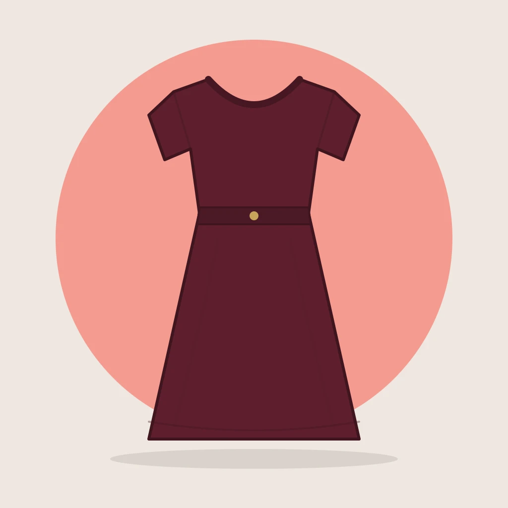 Burgundy Georgette Maxi Dress