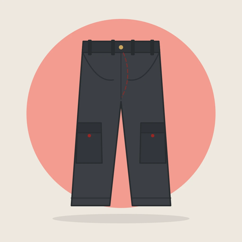Charcoal Jogger Cargo Pants