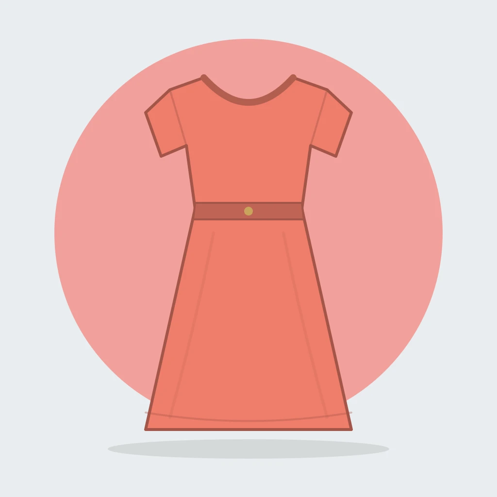 Coral Floral Summer Dress