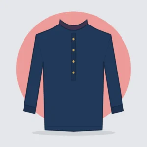 Navy Embroidered Festive Panjabi