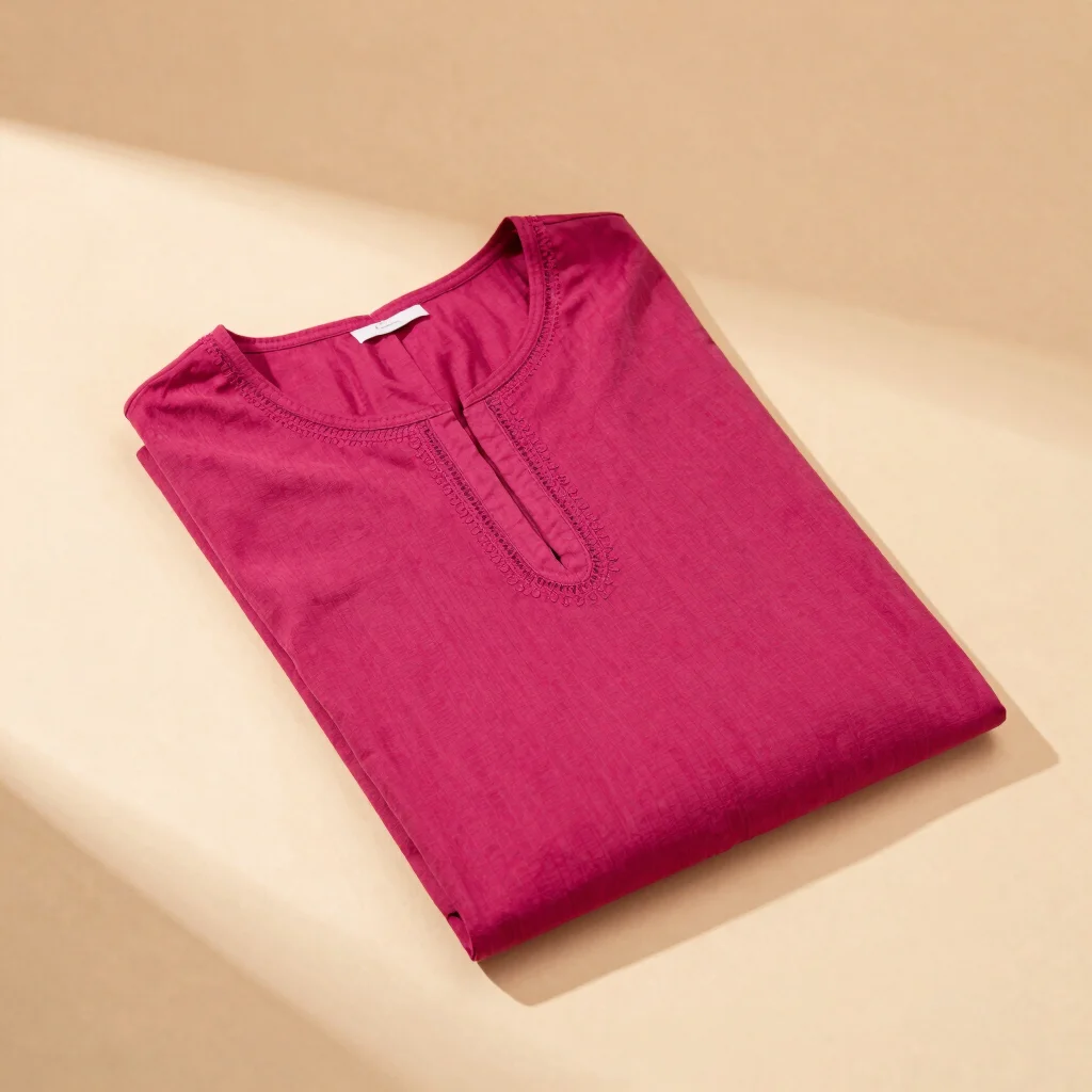 Vibrant Magenta Georgette Tunic